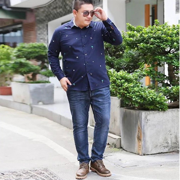 Mẹo chọn quần jean cho chàng béo