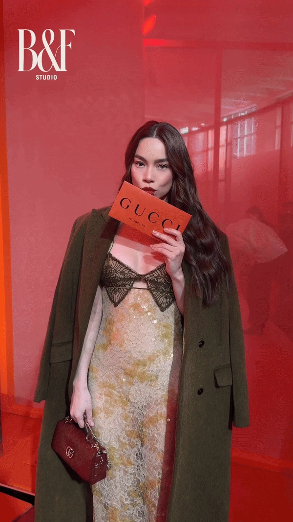 Thần thái sang ngút ngàn ở show gucci của hà hồ