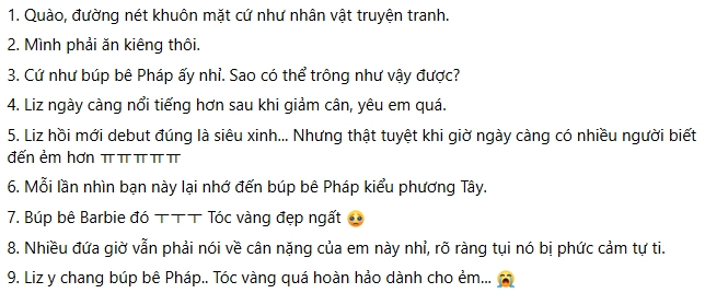 Lizive trong như thiên thần hậu giảm cân