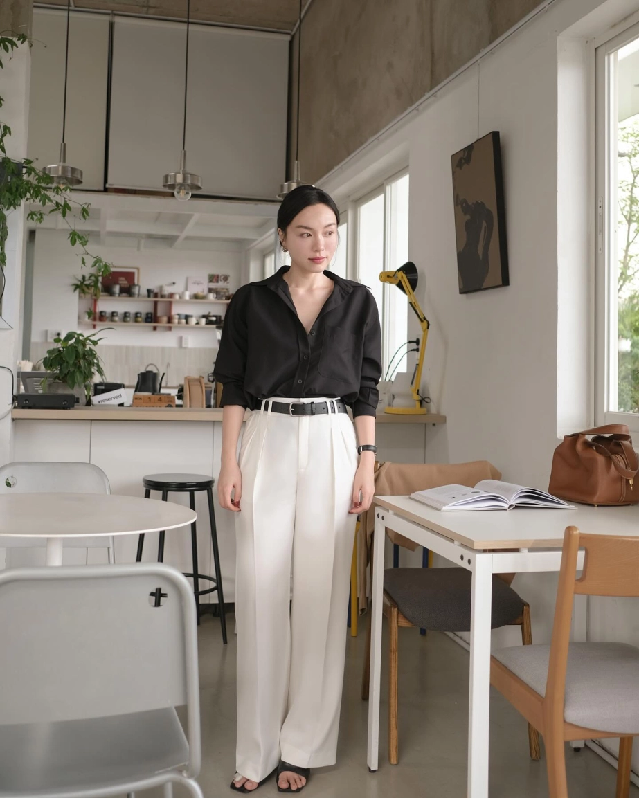 Lê Hà Trúc mặc đồ màu trung tính đẹp quá đáng: Vừa trẻ vừa sang, không điểm nào chê- Ảnh 7. Diện đồ màu trung tính đẹp như lê hà trúc