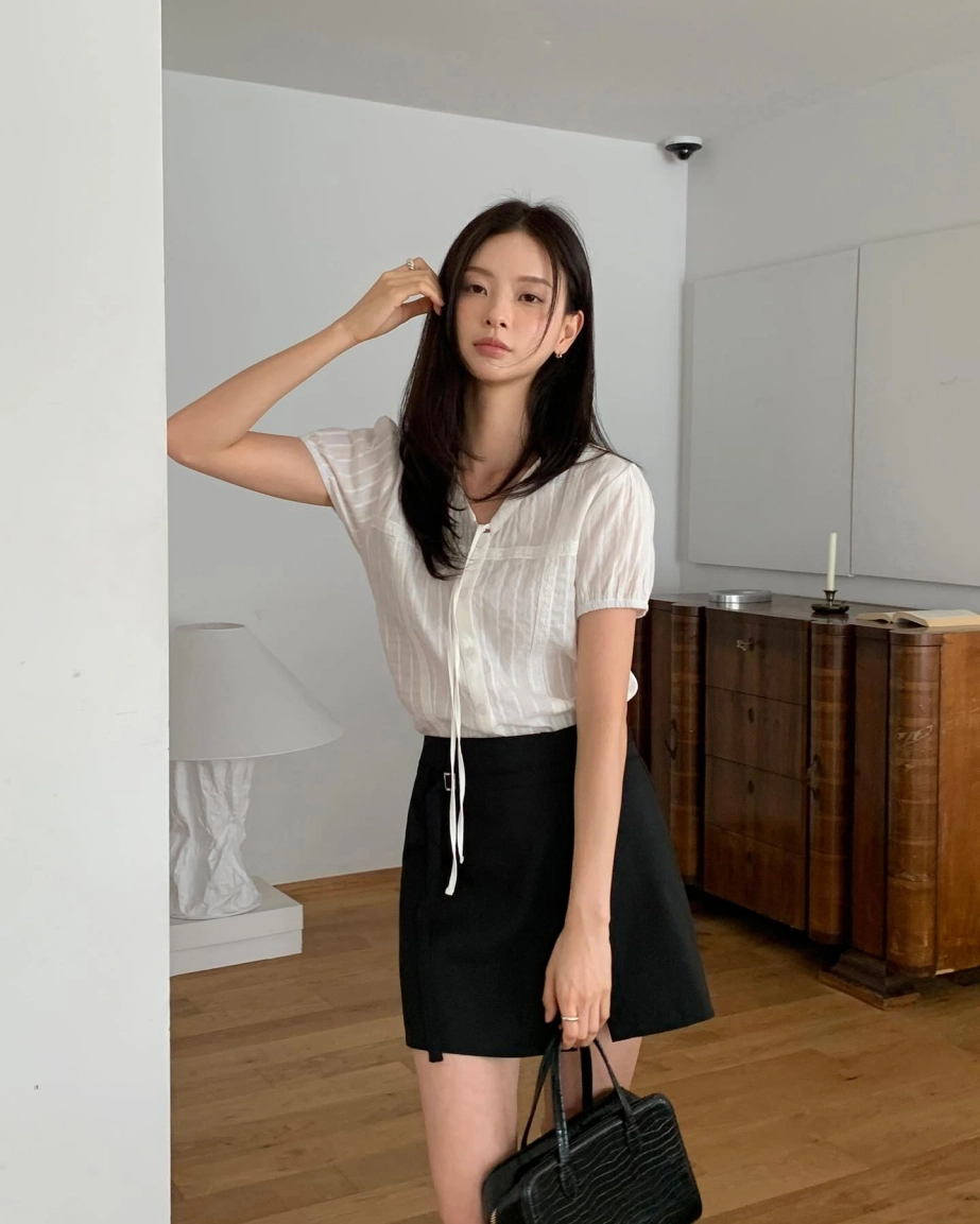 10 set đồ đen trắng đơn giản nhưng đẹp đỉnh chóp